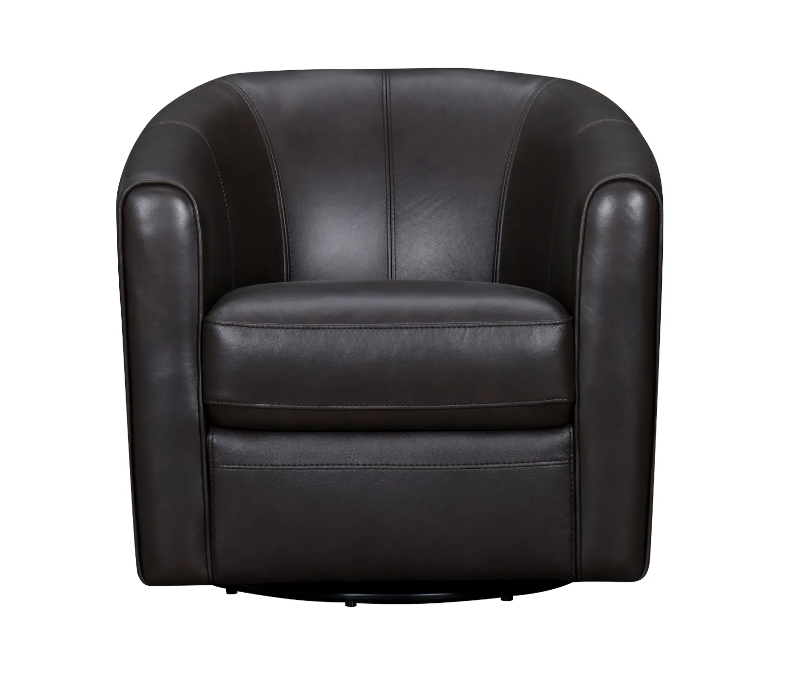 Soho Swivel Chair - Espresso Brown Leather