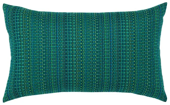 Textured Touch Emerald Sunbrella® Outdoor Pillow