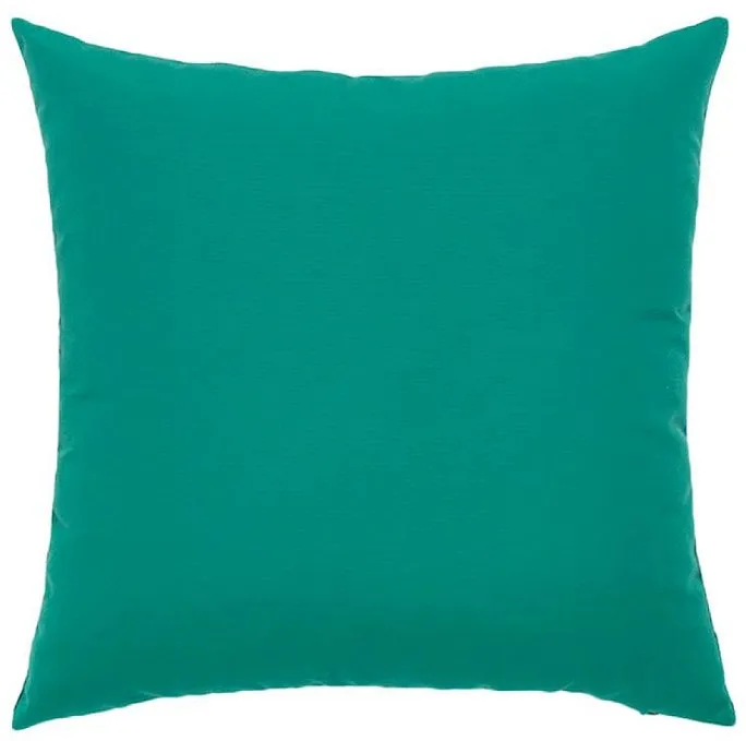 Textured Touch Emerald Sunbrella® Outdoor Pillow