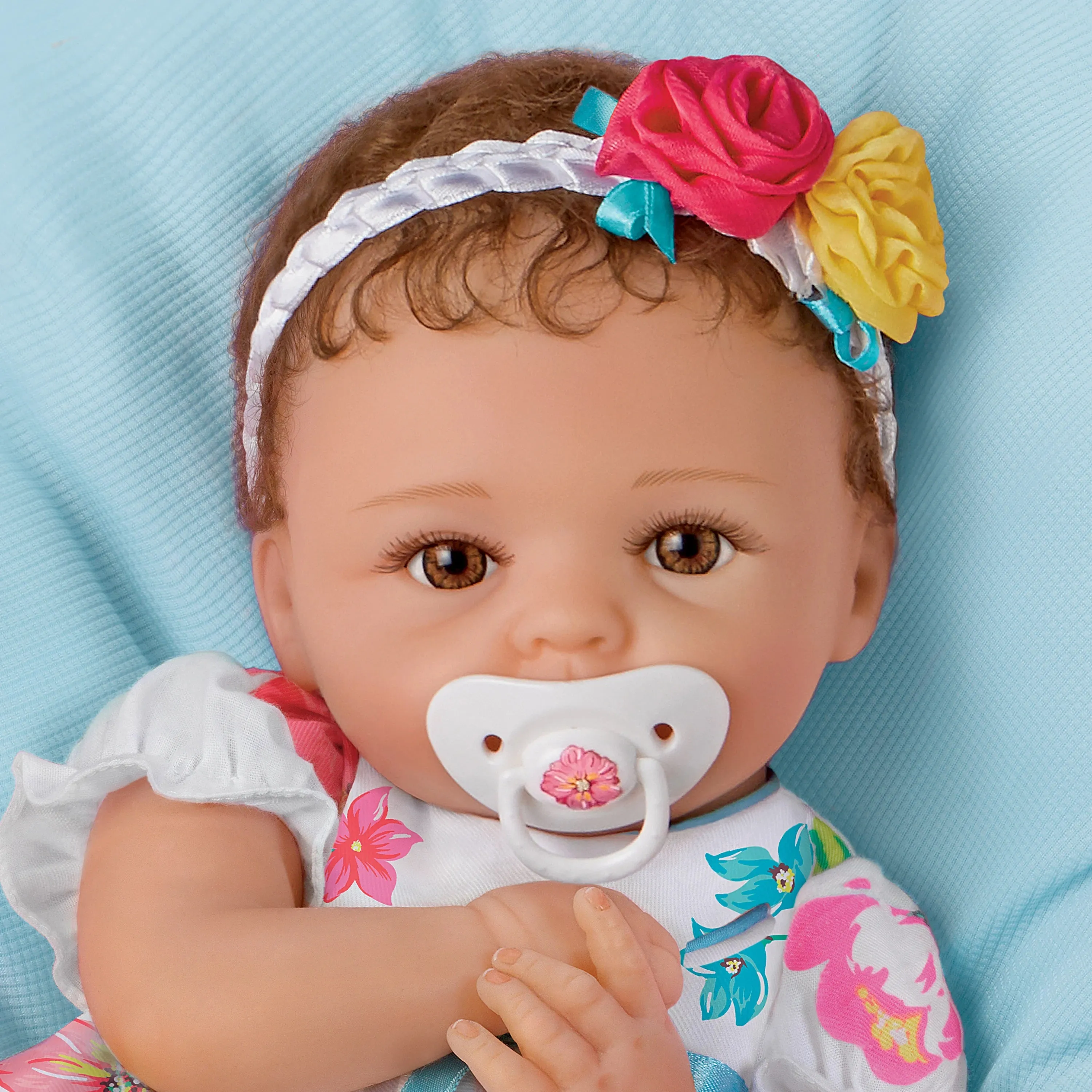 The Ashton-Drake Galleries Presley RealTouch Vinyl Lifelike Baby Doll by Cheryl Hill "Coos" At Your Touch 16-inches