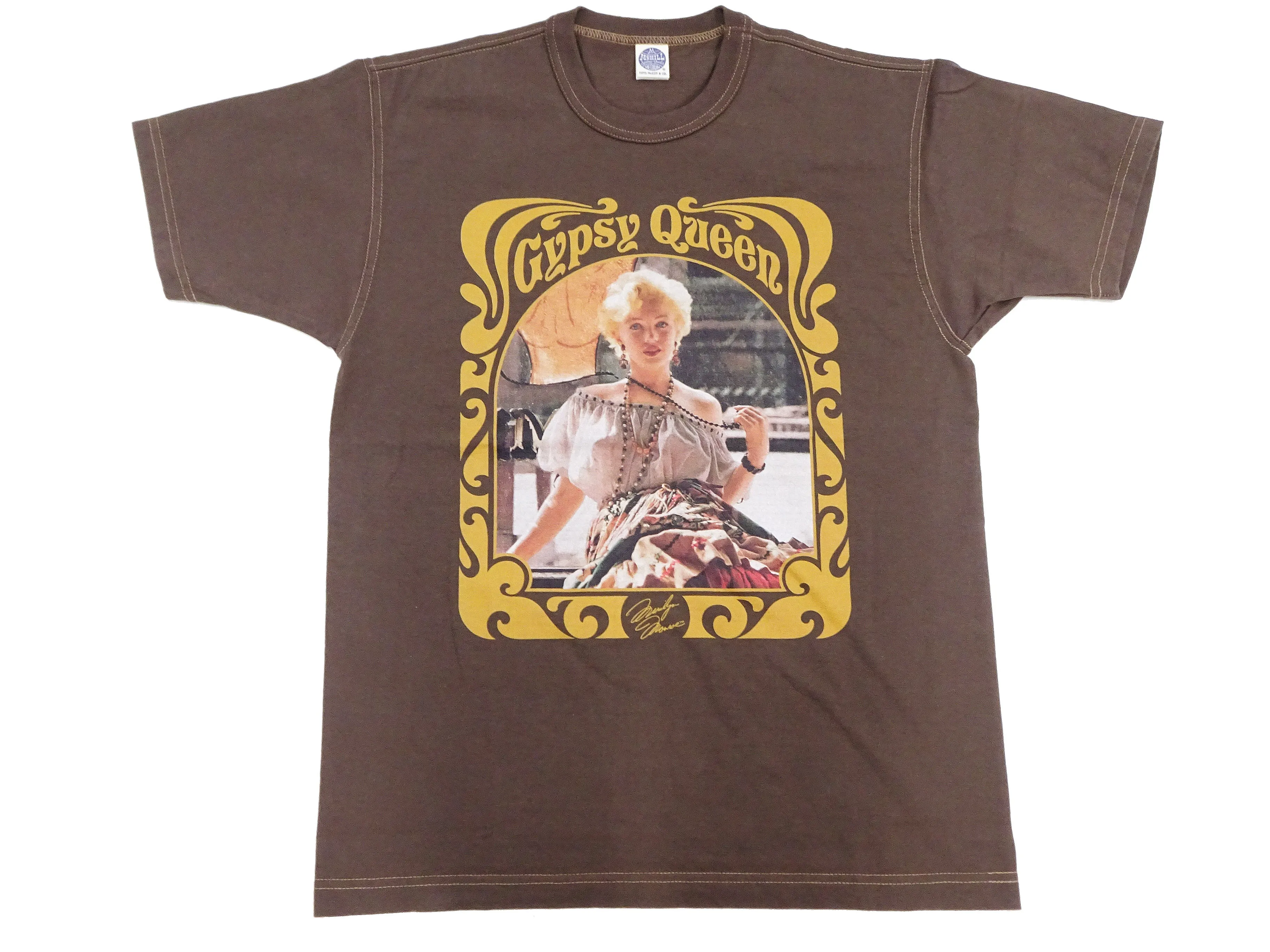 TOYS McCOY T-shirt Men's Marilyn Monroe Graphic Short Sleeve Loopwheeled Tee TMC2415 021 Faded-Dark-Charcoal