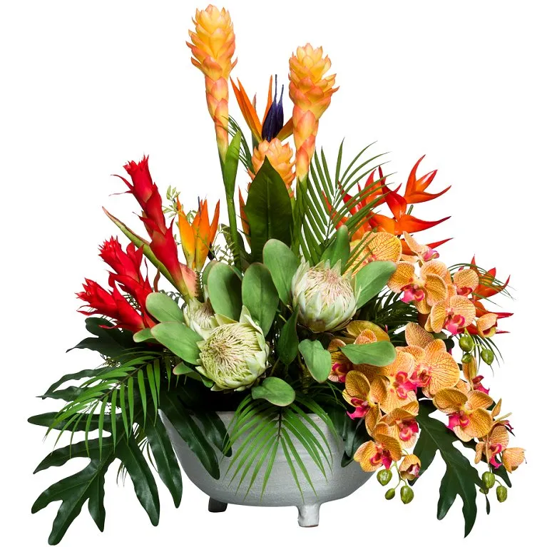 Tropical Splash Large Yacht Silks Centerpiece Arrangement