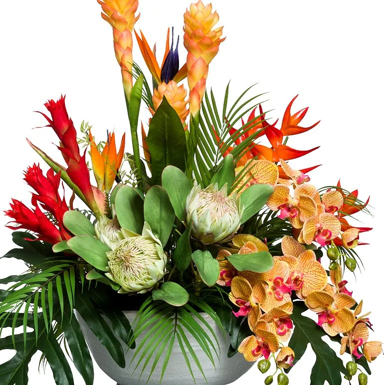 Tropical Splash Large Yacht Silks Centerpiece Arrangement