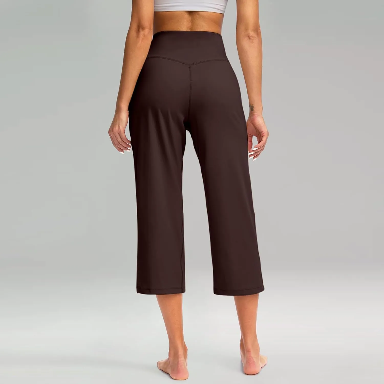 Women High Waisted Wide Leg Cropped Pants Various Occasion Stylish Styles Trousers Work Gym Fashion Casual Yoga Pants