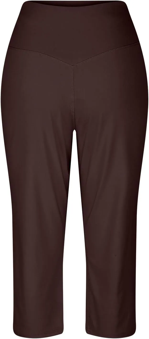 Women High Waisted Wide Leg Cropped Pants Various Occasion Stylish Styles Trousers Work Gym Fashion Casual Yoga Pants